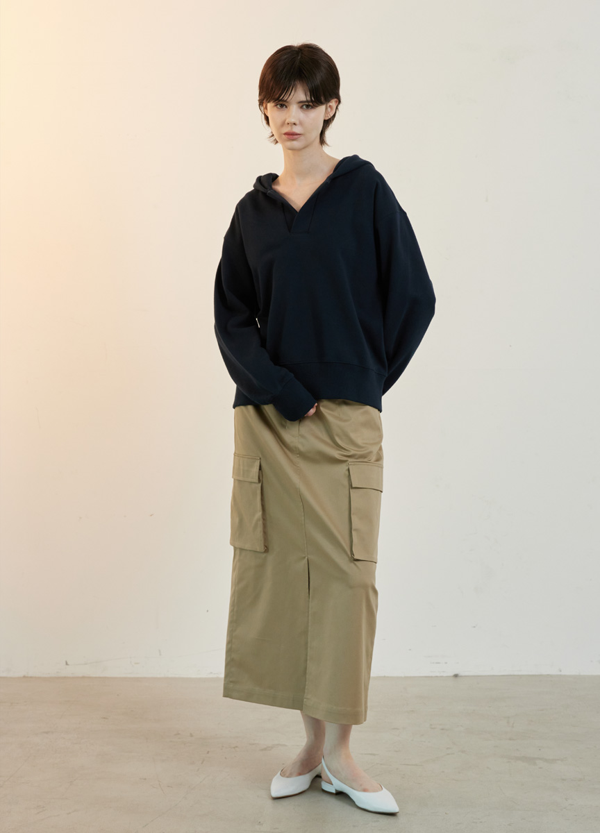 混棉前開叉工裝裙